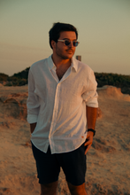 Carregar imagem no visualizador da galeria, Camisa Linho Branca Mosquito