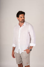 Carregar imagem no visualizador da galeria, Camisa Linho Branca Mosquito