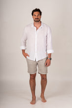 Carregar imagem no visualizador da galeria, Camisa Linho Branca Mosquito