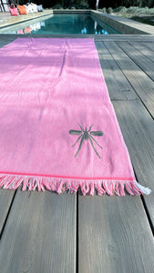 Toalha Praia Rosa/Gold Mosquito