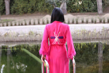 Carregar imagem no visualizador da galeria, Kimono Rosa Excl Plumas Mosquito Silver / Purple
