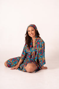 Kaftan Mosquito Safari Petróleo