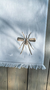 Toalha Praia Beige/Dourado Mosquito