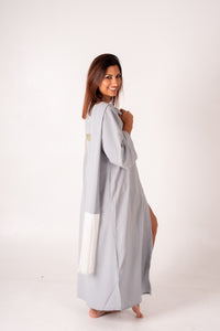 Kimono Cinza Excl Mosquito Prata