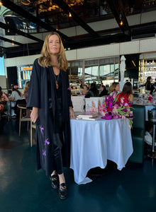 Kimono Preto Excl Mini Mosquito Rosa