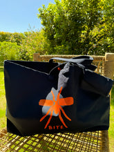 Carregar imagem no visualizador da galeria, Beach Bag XL Navy / Orange
