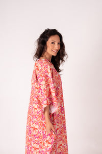 Kaftan Mosquito Safari Salmão