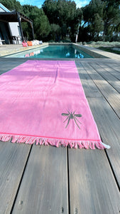 Toalha Praia Rosa/Gold Mosquito
