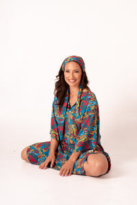 Kaftan Mosquito Safari Petróleo