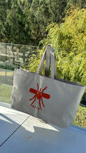 Carregar imagem no visualizador da galeria, Beach Bag XL Beige/Orange Mosquito
