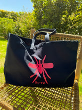 Carregar imagem no visualizador da galeria, Beach Bag XL Navy / Pink
