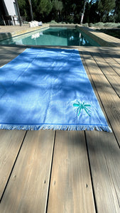 Toalha Praia Azul/Esmeralda Mosquito