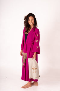 Kimono Fucsia Excl Mini Mosquito dourado