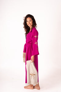 Kimono Fucsia Excl Mini Mosquito dourado