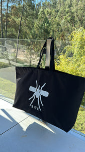 Beach Bag XL Black/White Mosquito