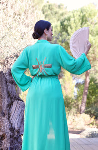 Kimono Esmeralda Exclusivo Mosquito Gold