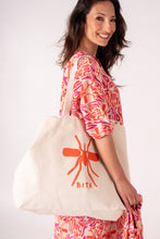 Carregar imagem no visualizador da galeria, Beach Bag XL Beige/Orange Mosquito
