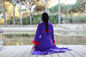 Kimono Purple Excl Plumas Mosquito Roxo/Vermelho