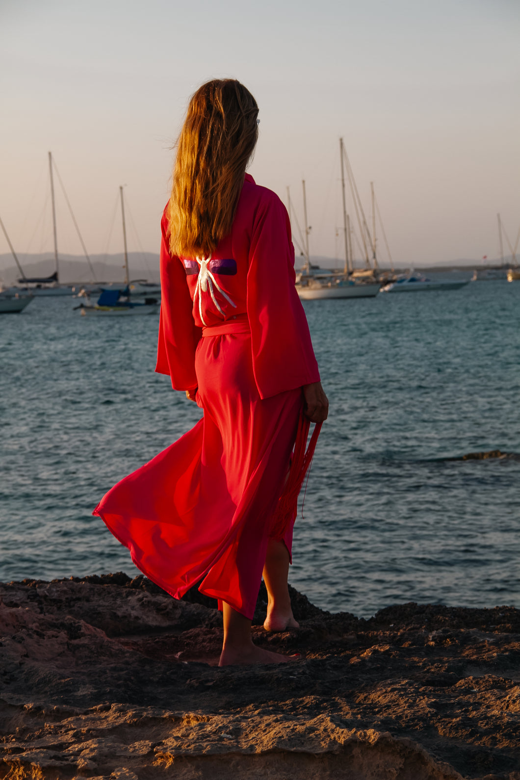 Kimono Rosa Exclusivo Mosquito Silver / Purple