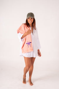 Camisa Branca Exclusiva Mosquito Roxo/Verm