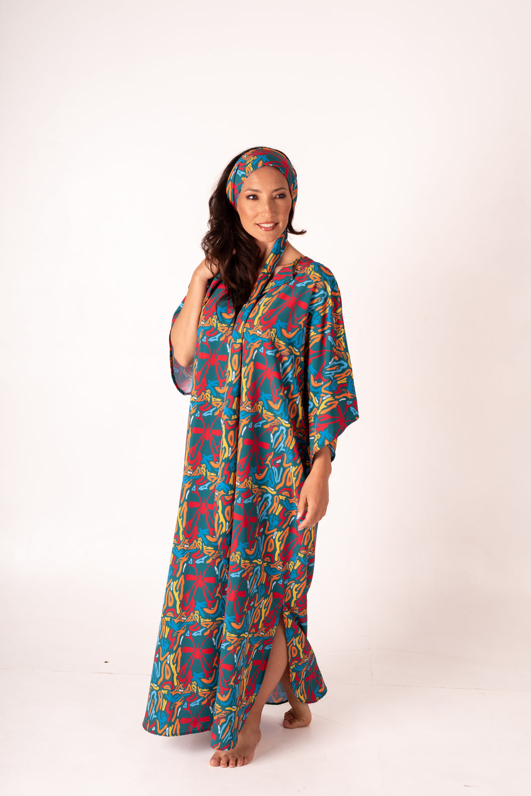 Kaftan Mosquito Safari Petróleo