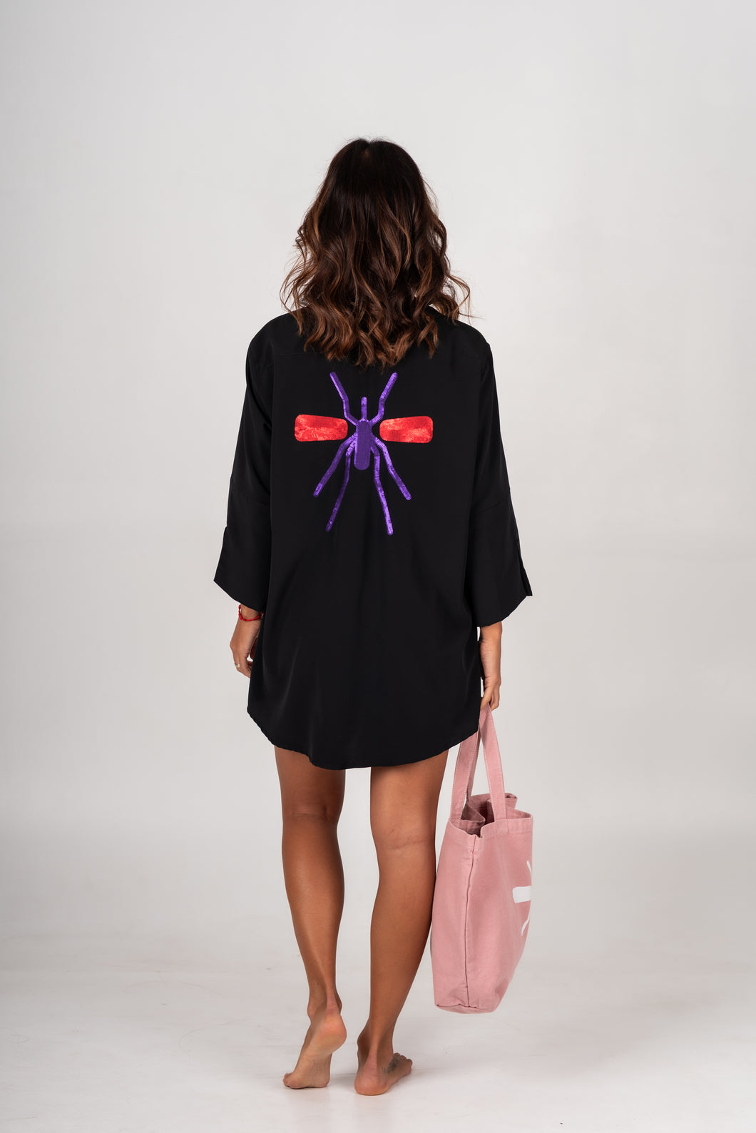 Camisa Preta Exclusiva Mosquito Roxo/Verm