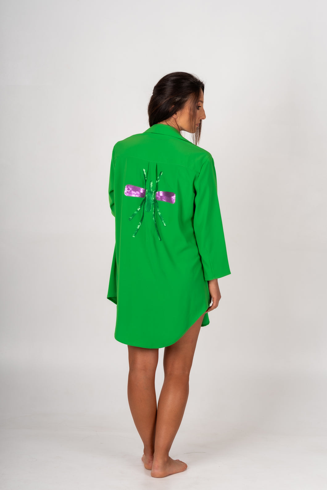 Camisa Verde Excl Mosquito Verde/Rosa