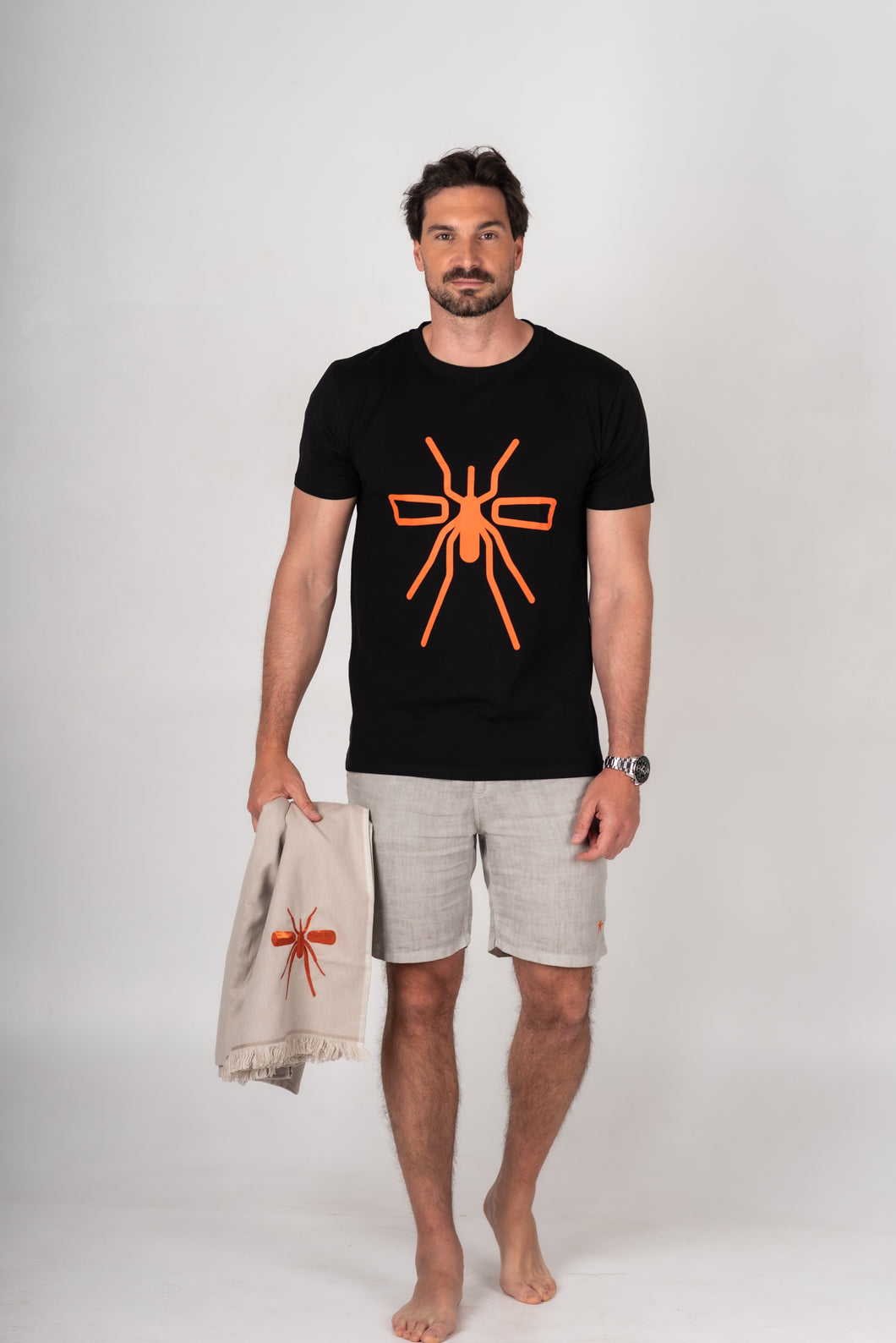 T Shirt Mosquito Black/Orange