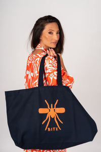 Beach Bag XL Navy / Orange
