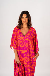 Kaftan Mosquito Safari Rosa/Laranja
