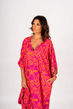 Carregar imagem no visualizador da galeria, Kaftan Mosquito Safari Rosa/Laranja
