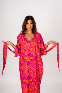 Kaftan Mosquito Safari Rosa/Laranja