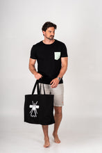 Carregar imagem no visualizador da galeria, Beach Bag XL Black/White Mosquito
