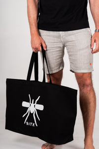 Beach Bag XL Black/White Mosquito
