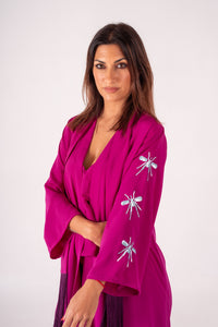 Kimono Rosa Excl Mini Mosquito Rosa/Turquesa