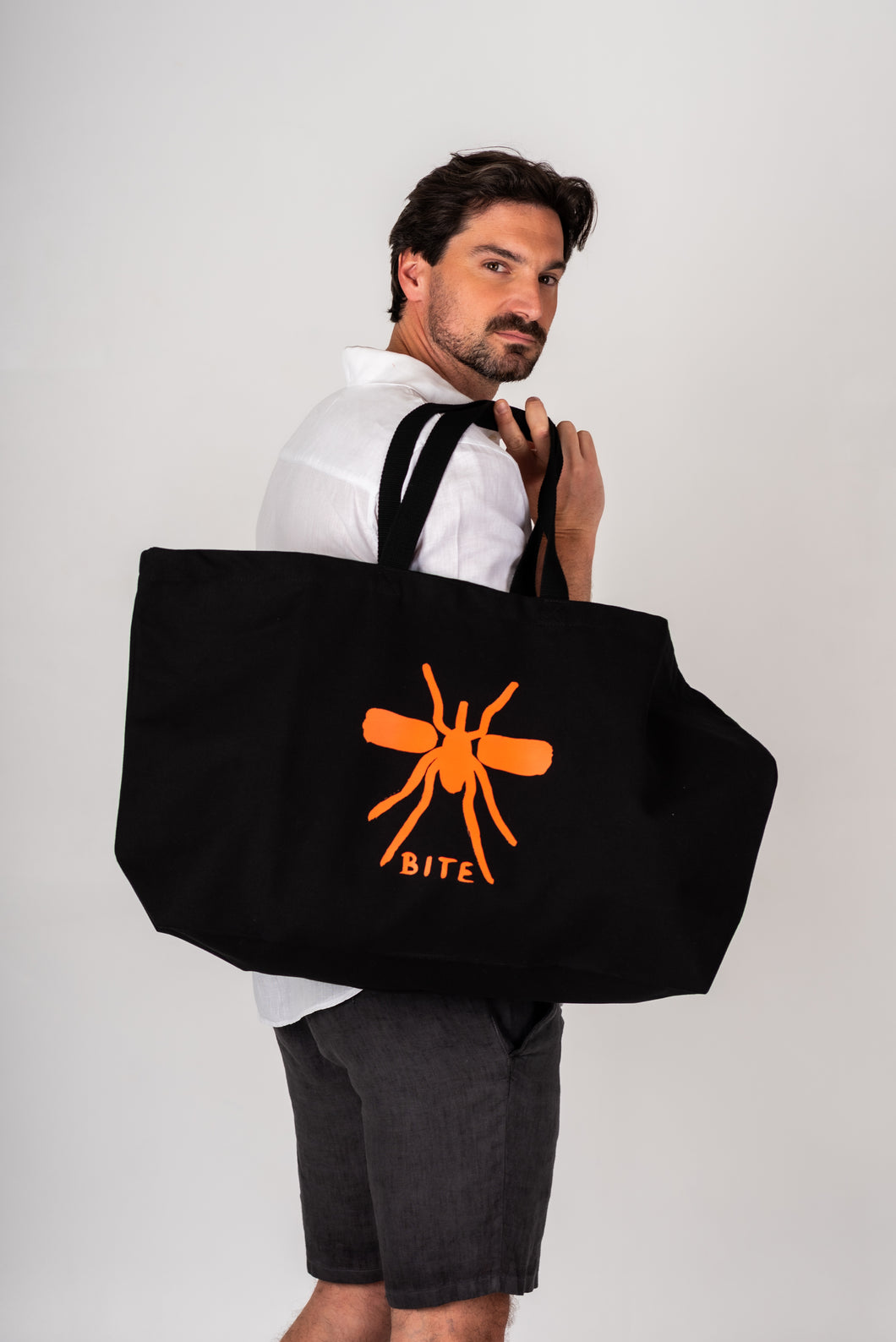 Beach Bag XL Black/Orange Mosquito
