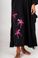 Carregar imagem no visualizador da galeria, Kimono Preto Excl Mini Mosquito Rosa
