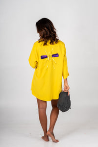 Camisa Amarela Exclusiva Mosquito Amarelo/Roxo