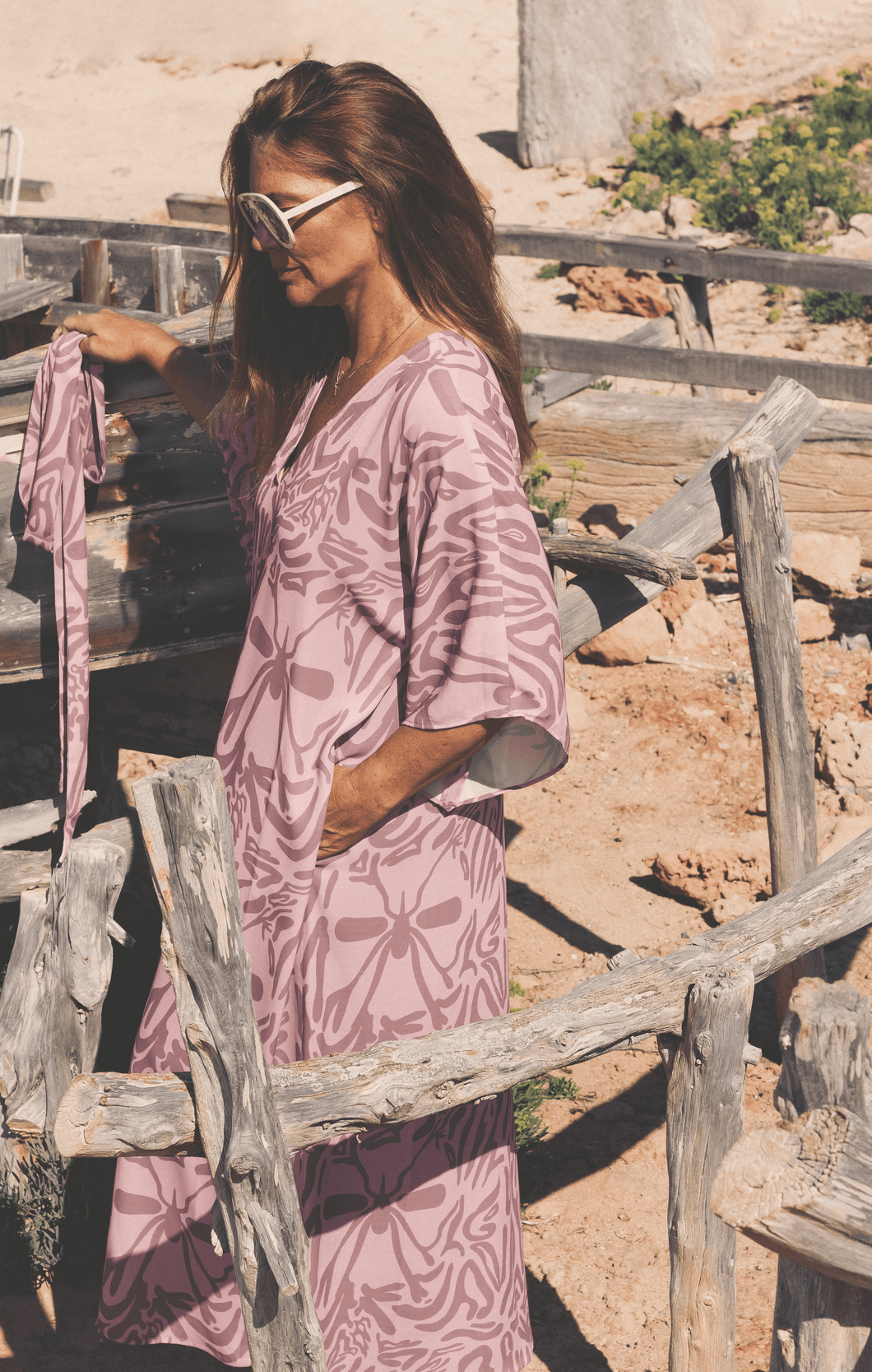 Kaftan Mosquito Safari Pink