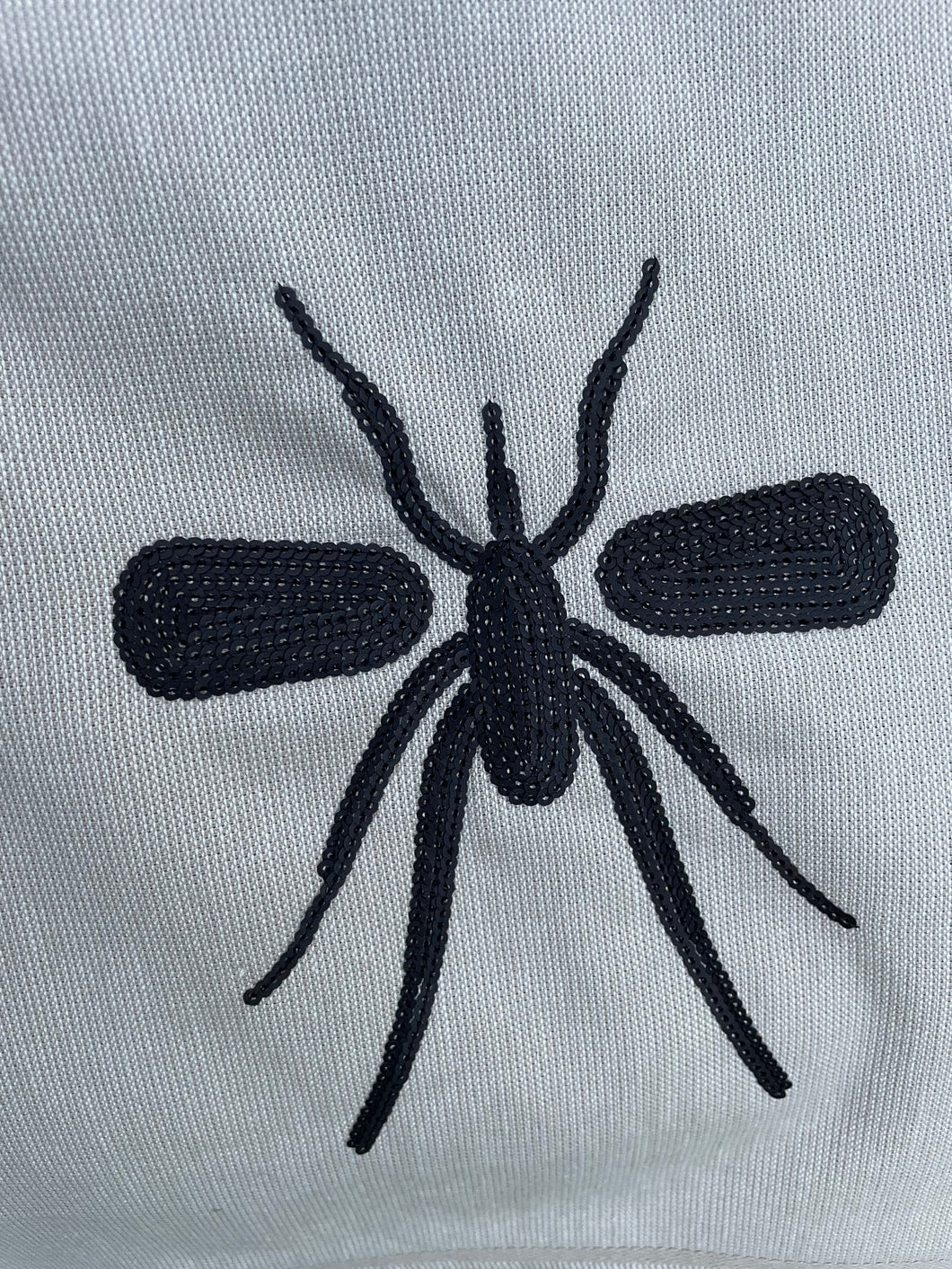 Toalha Praia Beige/Preto Mosquito