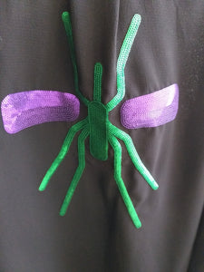 Camisa Preta Exclusiva Green/Purple