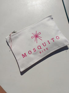 Bolsa Lona Mosquito Off White/Fucsia