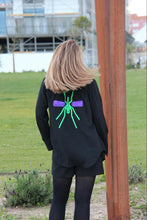 Carregar imagem no visualizador da galeria, Camisa Preta Exclusiva Green/Purple
