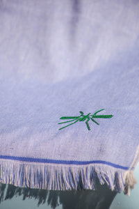 Toalha Praia Azul/Esmeralda Mosquito