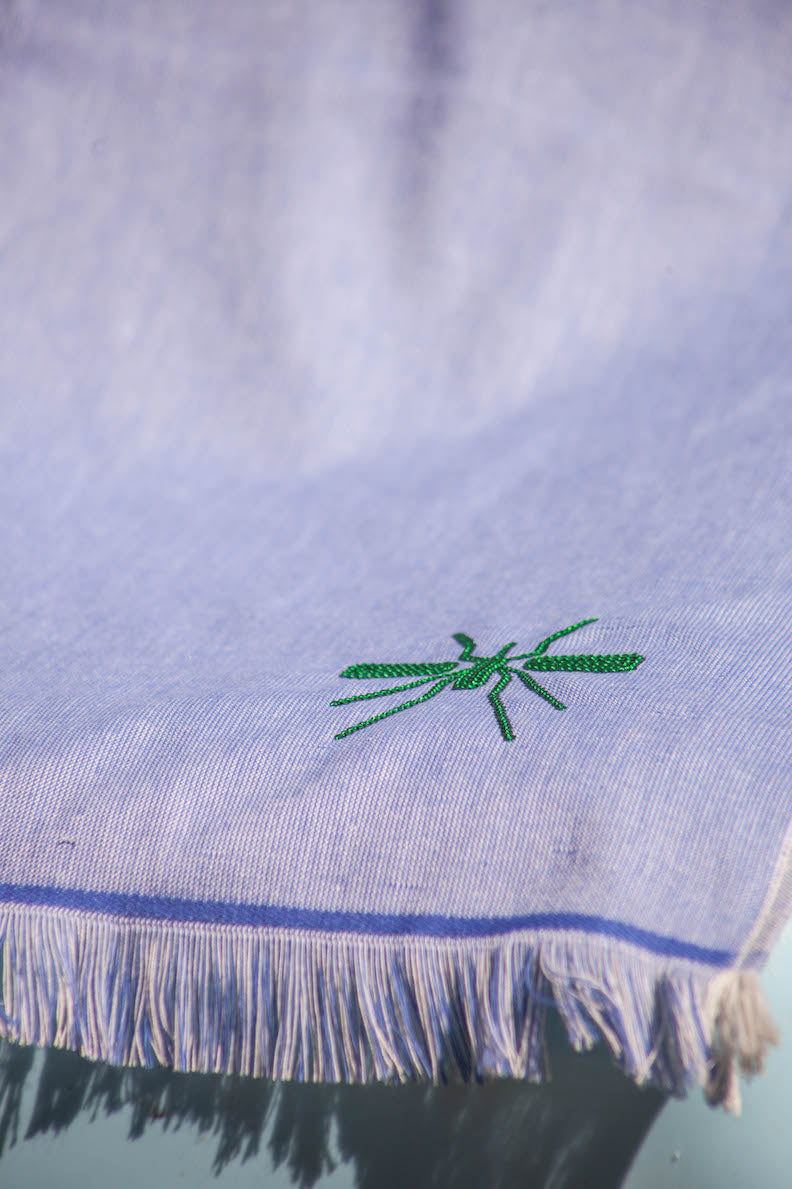 Toalha Praia Azul/Esmeralda Mosquito
