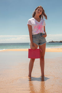 T-Shirt White & Pink