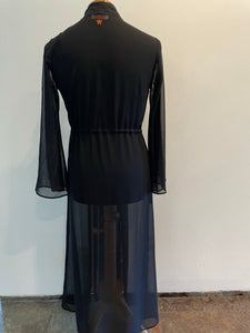 Kimono Bite Liso Preto atilho Preto